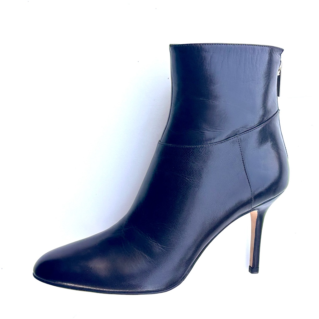 New Jimmy Choo Dark Brown Leather Ankle Boots Booties, 36, 6